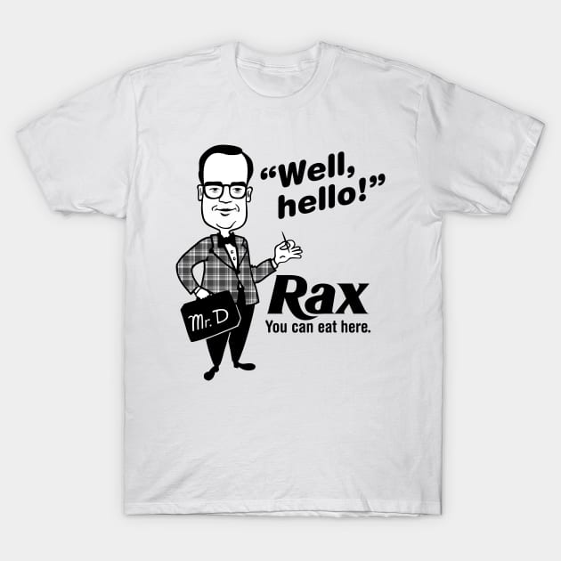 Rax Roast Beef Mr. Delicious vintage fast food T-Shirt by carcinojen